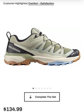 Salomon Trail Shoe in Sage Green, Tan & Black